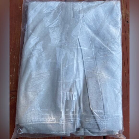 Lunya cozy cotton silk button front cardigan calm tan L/XL - Picture 4 of 7